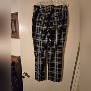 Stylish Plaid Women's Boot Cut Pants